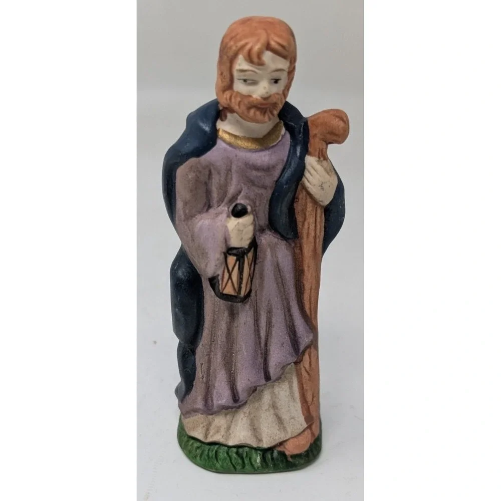 Vintage‎ Kirkland Nativity Figure Joseph Ceramic Small
